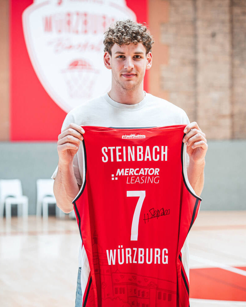 WB | signiertes Hannes Steinbach Home Jersey (2024/2025) - Fitness First Würzburg Baskets